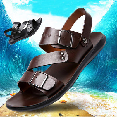 Sandals Men Casual Comfortable Barefoot Buckle Shoes itouch exclusive botique