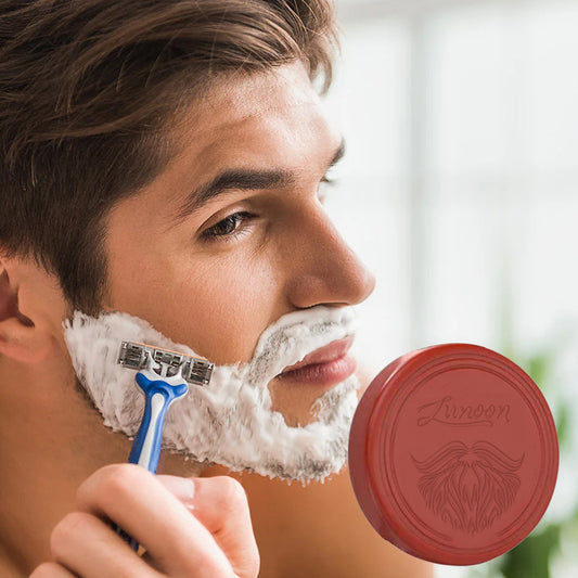 Foam Rich Shaving Skin Care Essential Oil Cedar Fragrance Shaving Soap 80g