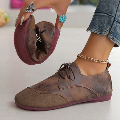 Flat Retro Soft Leather Western Style Slip-on Loafers Small Leather Shoes itouch exclusive botique