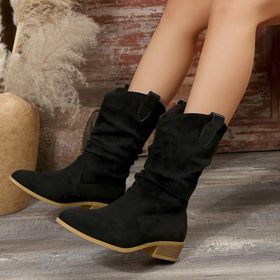 Pointed Suede Boots For Women itouch exclusive botique