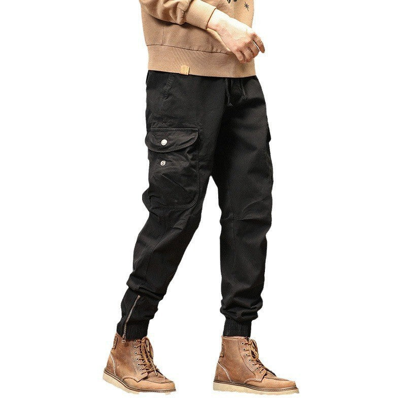 Overalls Men's Slim-fitting Ankle-tied Casual Pants Men's Pants Summer Trousers iTouch Exclusive Boutique