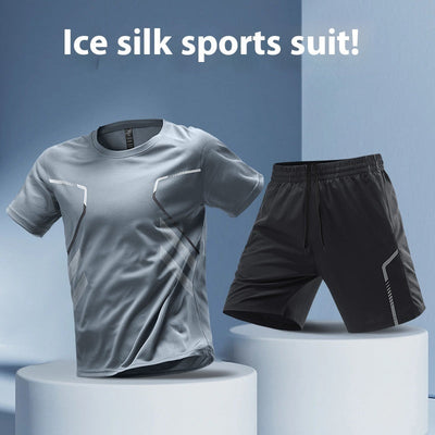 Men's T-shirts Sports Running T-shirt Color Block Men Quick-drying Breathable Short Sleeve Round Neck Active Tee Outdoor Workout iTouch Exclusive Boutique